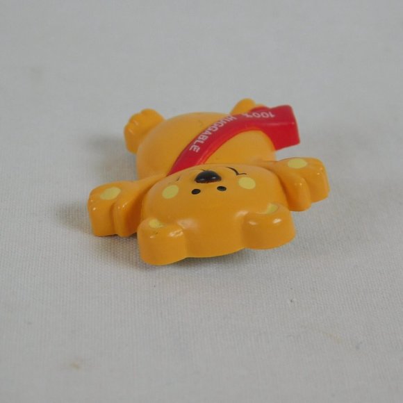 Russ Pin Bear Teddy 100% Huggable Sash Valentines Day Vintage Holiday Brooch - Picture 4 of 5